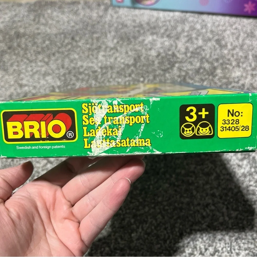 BRIO Sea Transport 31405/28 Wooden Sweden 1980’s In Box Rare Vintage
